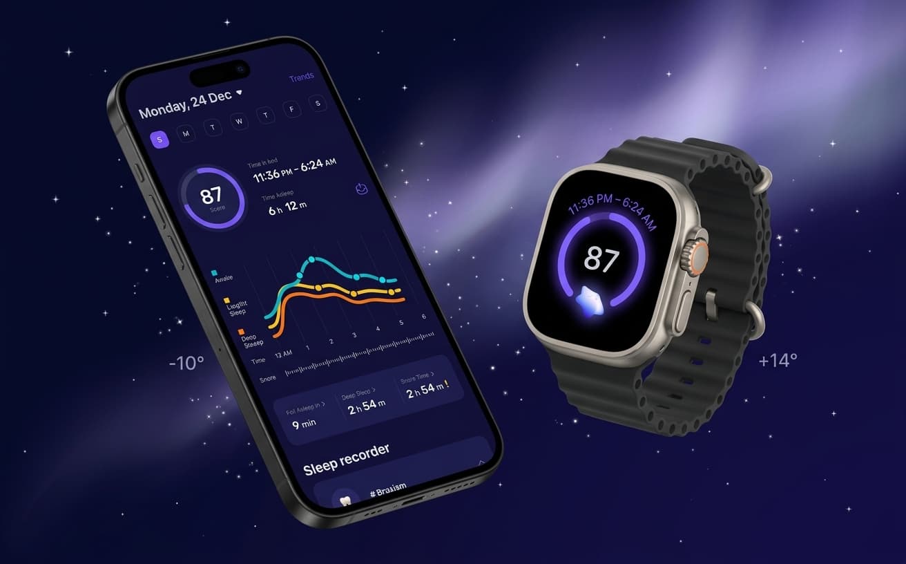 Sleepia — Sleepia — AI-powered sleep tracker with 'Pia' (UniQual case study mockup)